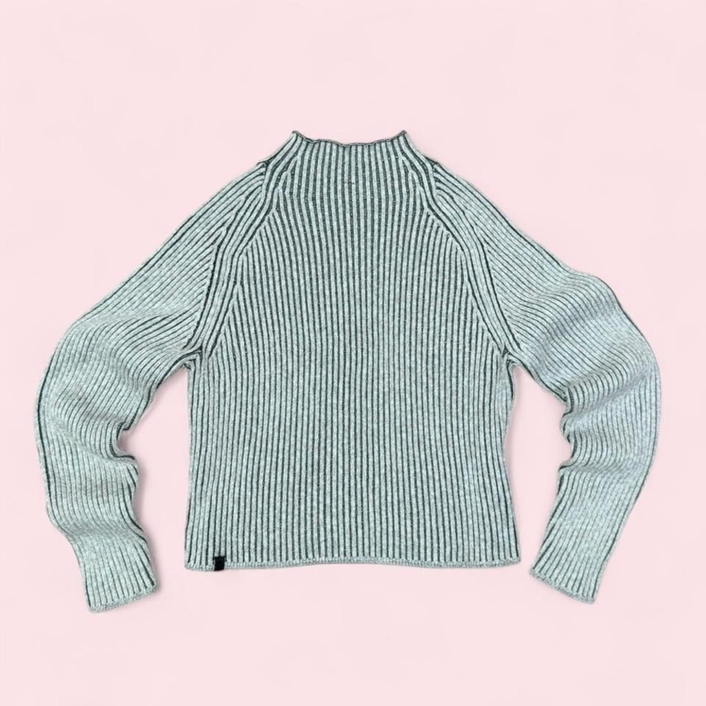 Lululemon Ribbed Mock Neck Sweater Merino Cashmere Knit Womens 10 - Picture 2 of 8